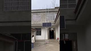 Shingle Ladder Hoist for Roof Project solarsystem ladder rooftop [upl. by Erna39]