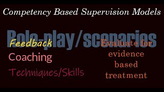 Counselor Tips SupervisionCompentency Based Models [upl. by Hutchison]