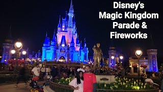 Disneys Magic Kingdom Parade amp Fire Works Part 2 of 2 [upl. by Anyehs461]