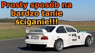 Trening Biała BMW e36 M54b30 280KM i sposób na TANIE ŚCIGANIE [upl. by Xilef]