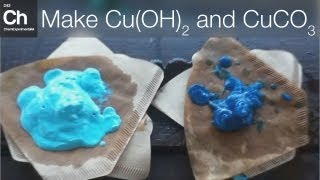 Make Copper hydroxide Copper carbonate and Copper oxide CuOH2 CuCO3 and CuO [upl. by Madlen539]