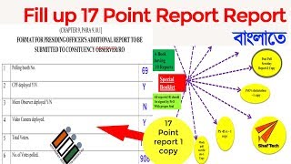 17 point Report of Special Booklet of Election in Bengali [upl. by Lleksah]