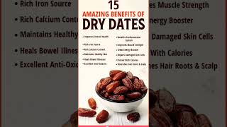 Benefits of Dry Dates healthyfood medicinalproperties fruit [upl. by Macgregor]