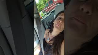 Cute pill head girl on drugs passing out in car Can barely talk or stay awake Valium [upl. by Aihsoj275]