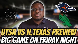 UTSA vs NTexas Game Preview  Big Friday Night [upl. by Adelaja]