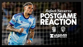 Postgame Reaction  Rafael Navarro on goals scored against León confidence earned [upl. by Nekcerb]