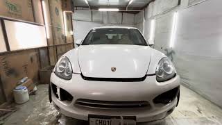 Porsche Denting Painting with premium paint Job work  5 Year paint Warranty  Luxury car paint [upl. by Namqul]