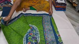 mulmul cotton sarees 6303156915 Sm saree prints nellore [upl. by Yelahs]