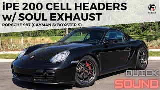 987 Cayman S  iPE 200 Cell Headers amp Soul CatBack Exhaust Quick Sounds [upl. by Anastos]