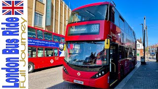 London Bus Ride 🇬🇧 Route 333  Tooting Broadway to Elephant amp Castle  Full Journey [upl. by Clorinda298]