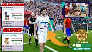 COMO TENER LOS EQUIPOS CLASICOS PES 2021 OF PS4 PS5 PC [upl. by Eldoria]