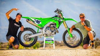 Turning the 2024 Kawasaki KX450 from a good bike to a GREAT bike [upl. by Oihsoy]