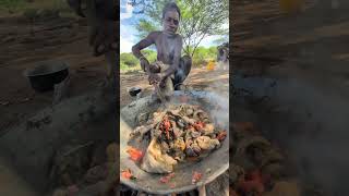 Cooking a delicious natural Soup for breakfast middle of nowhere‼️😲😋hadzabetribe villagelife food [upl. by Neron]