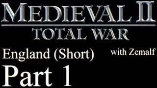 Lets Play Medieval 2 Total War  Part 1 England Short BLIND [upl. by Thorr183]