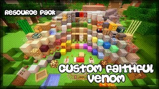 Minecraft Resource Texture Pack  Custom Faithful Venom [upl. by Shore]