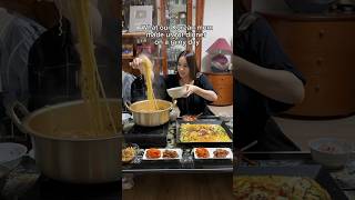 Haemulpajeon 해물파전 w Soondubu Ramyun 순두부라면  vegan seafood scallion pancakes  soft tofu ramyun [upl. by Dacey]