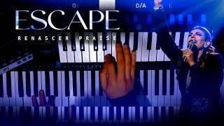 ESCAPE  Teclado CoverTutorial  Renascer Praise [upl. by Ainav883]