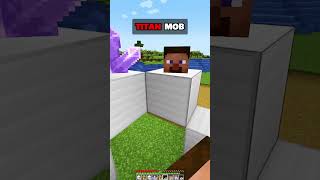 MINECRAFT  SPAWN TITAN MOB IN MINECRAFT🤯 WAIT FOR ITWITH はいよろこんで minecraft shorts [upl. by Gschu]