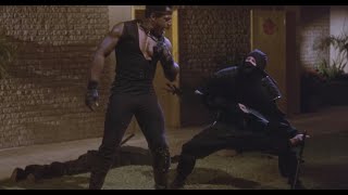 Ninja Stabbed in Gut with Sword  American Ninja 3 Blood Hunt 1989 [upl. by Veronica]