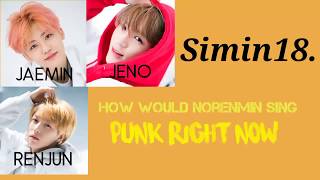 💚How would Norenmin sing Punk Right Now English Version [upl. by Anetsirk244]