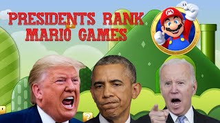 Trump Biden amp Obama Rank Mario Games [upl. by Aikat145]