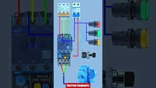 DOL Starter Wiring Diagram DOL starter control wiring Thermal relay shots [upl. by Emirac302]