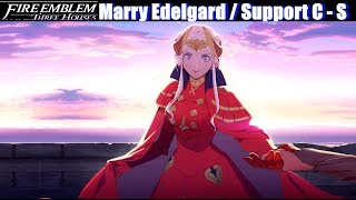 FE3H Marriage  Romance Edelgard C  S Support  Fire Emblem three Houses [upl. by Ehtnax]