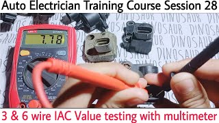 How to test IAC Valve with Multimeter An easy way to test Idle Air Control Valve Good or Bad [upl. by Eniaral338]