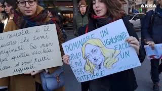 Studenti in piazza a Genova per il quotNo Meloni Dayquot [upl. by Akym]