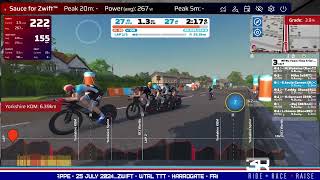 ZWIFT  WTRL TTT  HARROGATE  FRAPPE  25 JULY 2024 [upl. by Lam446]