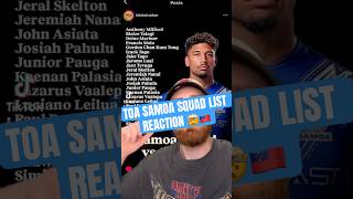 TOA SAMOA SQUAD LIST REACTION  🤯🔥 nrl rugbyleague 2024 [upl. by Vandyke]