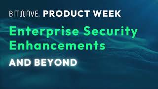 Enterprise Security and Beyond with Bitwave [upl. by Dent]