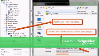 Establishing Modbus RTU Communication Between M221 and HMIS5T  Schneider Electric Support [upl. by Atsirhcal618]