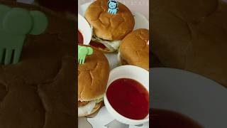 Howtomakechicken burger 🍔one monthfreezerecipe shortsvideo [upl. by Ennahs]