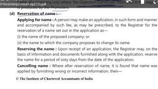 Company Law Lecture 13  Incorporation of Company and Matters Incidental Thereto  CA IPCC amp Inter [upl. by Lesirg]