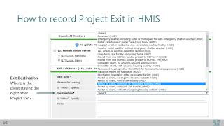 HMISNCCEH Introduction to HMIS Data Entry Part 8 [upl. by Mart]