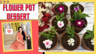 The Flower Pot Dessert  ਗਮਲੇ ਵਿੱਚ ਮਿਠਾਈ  अनोखी मिठाई  An Unusual But Mouthwatering Tasty Dessert [upl. by Ecyoj757]