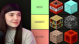 KISS MARRY or AVOID  Minecraft Blocks [upl. by Dupre]