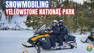 Winter in YellowstoneBy Snowmobile  Yellowstone Snowmobile Tour [upl. by Saideman]