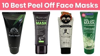 10 Best Peel Off Face Masks 2019  For Blackheads Acne Pores  Ranked from Worst to Best as Rating [upl. by Nahsed]