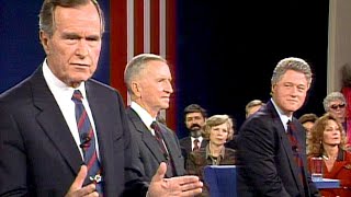 1992 United States presidential debate  Bill Clinton George HW Bush Ross Perot [upl. by Amian]