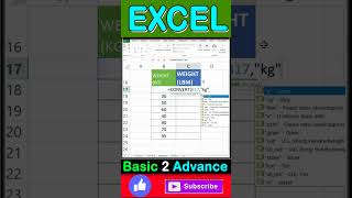 CONVERT KG TO POUND IN EXCEL exceltips exceltutorial excel shorts [upl. by Sonnnie]