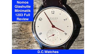 Nomos Glashutte Neomatik Minimatik 1203 Review [upl. by Arrekahs]