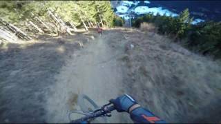 RAW Downhill MTB laps down Champery World Cup Track [upl. by Blake]