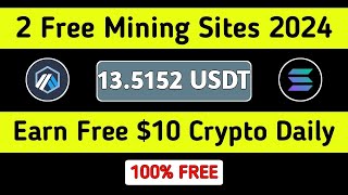 2 Free Mining Websites 2024 • New Crypto Mining Sites 2024 • Free Mining App 2024 [upl. by Aliza]