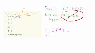 ACT Practice Exam  Math Set 1 Question 10 [upl. by Muraida]