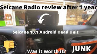 Upgraded my Jeep Headunit to the Seicane 10inch Android unit and it sucks [upl. by Arreik659]