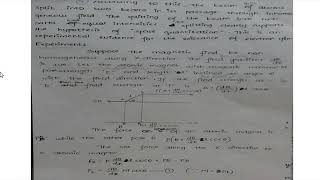 5 stern Gerlach Experiment SEMESTER V  MODERN PHYSICS PAPER VI [upl. by Baniaz]