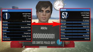 How quickly can you go from low stats to high stats in GTA 5 [upl. by Eiggam606]