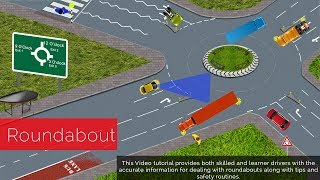 UK ROUNDABOUT RULES DRIVING LESSON ACCORDING TO HIGHWAY RULES PASS YOUR DRIVING TEST [upl. by Ramin]